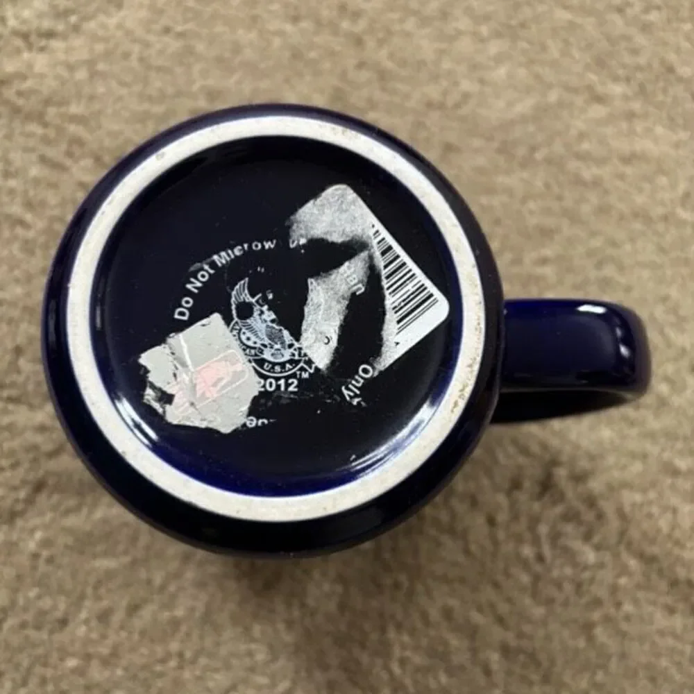 Golden State Warriors Raised Pewter Emblem Ceramic Coffee Mug